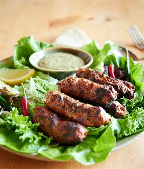 Spicy Lamb Seekh Kebabs